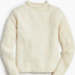 NEW WITH TAGS J Crew Factory Natural Ivory‎ Boucle Turtleneck Sweater XXS BL773